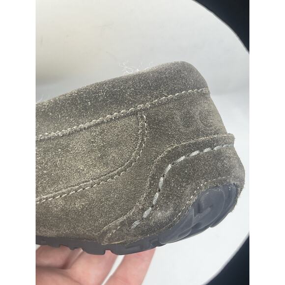 UGG Australia 5775 Ascot Brown Suede Sheepskin Mocs Slippers Shoes Size 10 - Picture 5 of 11